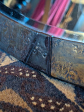 Load image into Gallery viewer, Antique Oval Metal Framed Arts and Crafts Wall Mirror - 65 X 51 Cm