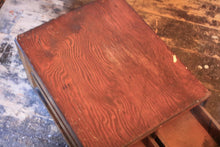 Load image into Gallery viewer, Antique Early 20th Century Card Index Filing Cabinet - 4 Drawer Wooden Desktop File - Brass Handles - 39 x 28 x 50 cm