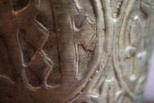 Load image into Gallery viewer, Antique Ottoman Islamic Embossed Brass Urn Vase - Arabic Calligraphy - Double Loop Handles - 34cm / 13.4in