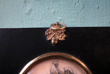 Load image into Gallery viewer, Antique Georgian Silhouette Portrait Miniature – Lady In Bonnet – Ebonised Frame 13 x 14.5 cm