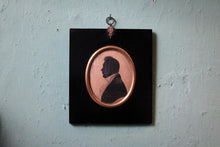 Load image into Gallery viewer, Antique Georgian Silhouette Portrait Of A Gentleman In Ebonised Frame - 13 x 14.5 cm