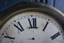 Load image into Gallery viewer, Antique Brass Wind up Bulkhead Wall Clock - Roman Numeral Dial - Working - 20 Cm