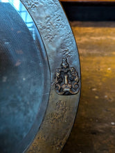 Load image into Gallery viewer, Antique Oval Metal Framed Arts and Crafts Wall Mirror - 65 X 51 Cm