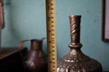 Load image into Gallery viewer, Vintage Engraved Indian Brass Surahi Vase Bottle – 26cm