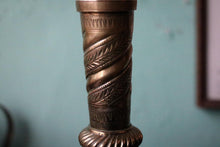 Load image into Gallery viewer, Vintage Engraved Indian Brass Surahi Vase Bottle – 26cm