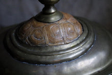 Load image into Gallery viewer, Antique Brass Tobacco Jar Humidor With Domed Lid - Decorative Table Box - 23 cm Tall