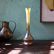 Load image into Gallery viewer, Antique Loetz Iridescent Glass Vase – Art Nouveau Bohemian Lustre Vase – Oil Spot / Phänomen Style – 25 cm / 9.8”