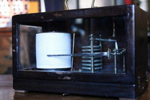 Load image into Gallery viewer, Antique Working Barograph In Glazed Wooden Case - Scientific Instrument - 31 x 19.5 x 16 cm