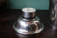Load image into Gallery viewer, Vintage Art Deco Silver-Plated Cocktail Shaker - Three Piece Barware - 8.3" Tall