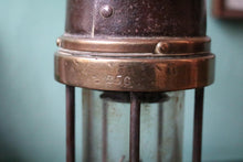 Load image into Gallery viewer, Antique Patterson Miners Lamp - Brass & Steel Colliery Lamp - Industrial Decor - 26cm