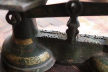 Load image into Gallery viewer, Antique Cast Iron Kitchen Scales – Brass Pan & Weights – Decorative Balance Scale – 30cm Wide x 20cm Tall