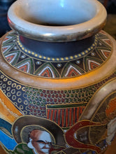 Load image into Gallery viewer, Pair Of Vintage Japanese Satsuma Style Vases – Hand Painted Figures & Landscapes – 37cm / 14.6" Tall