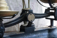 Load image into Gallery viewer, Antique Cast Iron Balance Scales – Brass Pans With Weights – Kitchen Scales