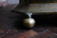 Load image into Gallery viewer, Antique Brass Tobacco Jar Humidor With Domed Lid - Decorative Table Box - 23 cm Tall