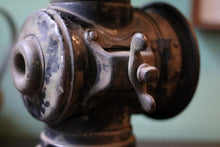 Load image into Gallery viewer, Antique Early 20th Century Carriage / Automobile Lamp - Red Glass Lens - 21 cm Tall