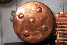 Load image into Gallery viewer, Antique French Copper Pan – Large 6 Cup Brass Handled Pan – 42cm / 16.5" Diameter