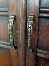 Load image into Gallery viewer, Vintage Solid Oak Sideboard by C.W.S. Limited – 153cm Wide - Carved Doors
