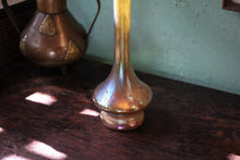 Load image into Gallery viewer, Antique Loetz Iridescent Glass Vase – Art Nouveau Bohemian Lustre Vase – Oil Spot / Phänomen Style – 25 cm / 9.8”