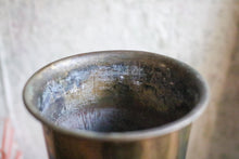 Load image into Gallery viewer, Vintage Brass Chalice Goblet – Twisted Stem Candlestick / Vessel – 32cm Tall