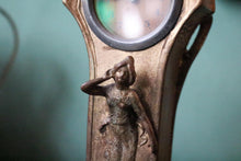 Load image into Gallery viewer, Antique Art Nouveau Style Figural Mantel Clock - Lady Form Case - Working - 21 cm