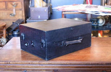 Load image into Gallery viewer, Antique Columbia Graphophone No.201 Portable Gramophone – Cased Wind-Up Record Player – 39 x 28 x 17 cm