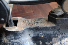 Load image into Gallery viewer, Antique Cast Iron Balance Scales – Brass Pans With Weights – Kitchen Scales