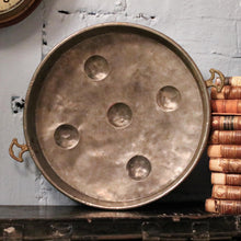 Load image into Gallery viewer, Antique French Copper Pan – Large 6 Cup Brass Handled Pan – 42cm / 16.5" Diameter