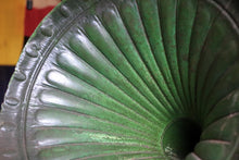 Load image into Gallery viewer, Antique Edwardian Green Horn Tabletop Gramophone Phonograph
