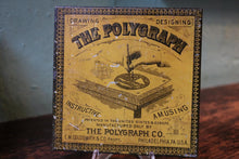 Load image into Gallery viewer, Antique “The Polygraph” Drawing Instrument Set - Victorian Geometric Design Tool In Original Box - 12 x 12 cm