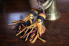 Load image into Gallery viewer, Antique Brass Military Bugle With Braided Cord & Tassel - Decorative Cavalry Style Horn - 27cm Long