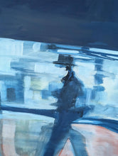 Load image into Gallery viewer, Allan Arthur Wilson (1944–2024) – Urban Figure Study – Gouache On Card – Signed And Dated 1970 – Scottish Modern Art