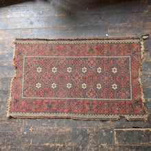 Load image into Gallery viewer, 4'9" x 2'11" - Antique Afghan Baluch Hand-Knotted Wool Rug - Madder Red & Indigo - 146 x 88 cm