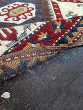 Load image into Gallery viewer, 4'6" x 6'0" - Antique Hand-Knotted Tribal Wool Rug - Caucasian Kazak Style Carpet With Thick Pile - 182 x 137 cm