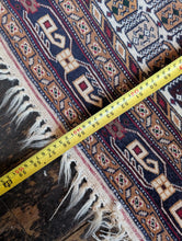 Load image into Gallery viewer, 2'11" x 4'9" - Antique Hand-Knotted Bokhara Wool Prayer Rug - Geometric Tribal Carpet - 146 x 88 cm