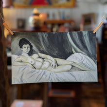 Load image into Gallery viewer, Allan Arthur Wilson (1944–2024) - Reclining Female Nude Study - Original Gouache On Card - 43 x 27cm