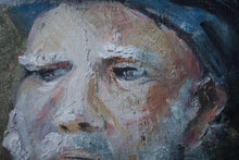 Load image into Gallery viewer, 29 x 37cm - Mid Century Scottish Portrait Painting Of “The Roadmender” By Wendy Wood - Edinburgh Character Study