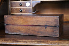 Load image into Gallery viewer, Antique Burr Walnut Writing Slope – Victorian Portable Desk With Key – 35 x 22 x 12 cm