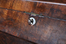 Load image into Gallery viewer, Antique Burr Walnut Writing Slope – Victorian Portable Desk With Key – 35 x 22 x 12 cm