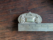 Load image into Gallery viewer, Early 20th Century Decorative Metal Pill Box - Oval Hinged Trinket Box - Collectors Curio