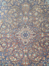 Load image into Gallery viewer, 6'3" x 4'9" - Vintage Hand-Knotted Wool Rug - Distressed Floral Medallion Design - 190 x 144 cm