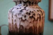 Load image into Gallery viewer, Vintage West German Fat Lava Floor Vase - Drip Glaze Studio Pottery Cylinder Vase - 30 cm