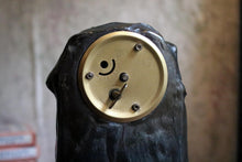 Load image into Gallery viewer, Vintage Bronze Bear Mantel Clock – German Animal Sculpture Clock – 24cm Tall