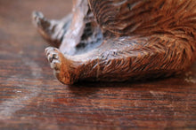Load image into Gallery viewer, Antique Black Forest Carved Wooden Bear Figure - Hand-Carved Swiss Forest Bear Sculpture - 15.5cm