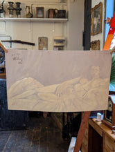 Load image into Gallery viewer, Allan Arthur Wilson (1944–2024) - Reclining Female Nude Study - Original Gouache On Card - 43 x 27cm