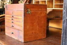 Load image into Gallery viewer, Antique Dentist's Cabinet - Mahogany Dental Instrument Chest - Multi Drawer Medical Apothecary Box - 29.5cm