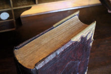 Load image into Gallery viewer, Antique Brown's Self-Interpreting Family Bible - Brass Mounted Leather Binding - Glasgow Publication - 34cm