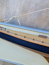 Load image into Gallery viewer, Vintage Yacht Half Hull Model - "Unity" Sailing Boat Plaque - Nautical Maritime Wall Art - 72cm