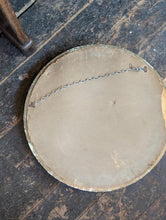 Load image into Gallery viewer, Antique Convex Bullseye Mirror - Giltwood Ebonised Frame - Regency Revival Wall Mirror - 52cm Diameter