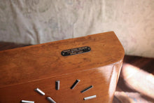 Load image into Gallery viewer, Vintage Mid Century Dansk Selskab Wind Up Mantel Clock – Danish Mechanical Desk Clock – Working – 8.9" x 7.5" x 2.8" (22.5 x 19 x 7 cm)