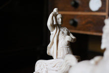 Load image into Gallery viewer, Giuseppe Ruggeri Chariot Sculpture - Classical Horses Figure On Marble Base - Italian Resin Sculpture